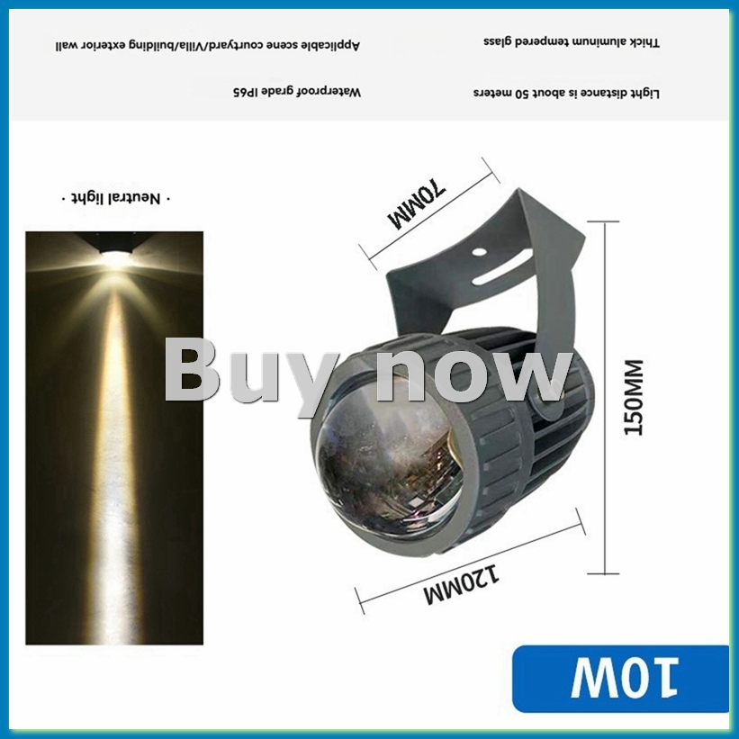 Farming And Agriculture - ไฟสปอตไลท์ติดผนังสวน LED สำหรับภายนอกอาคาร 10W ไฟส่องสว่างภูมิทัศน์ AC220V