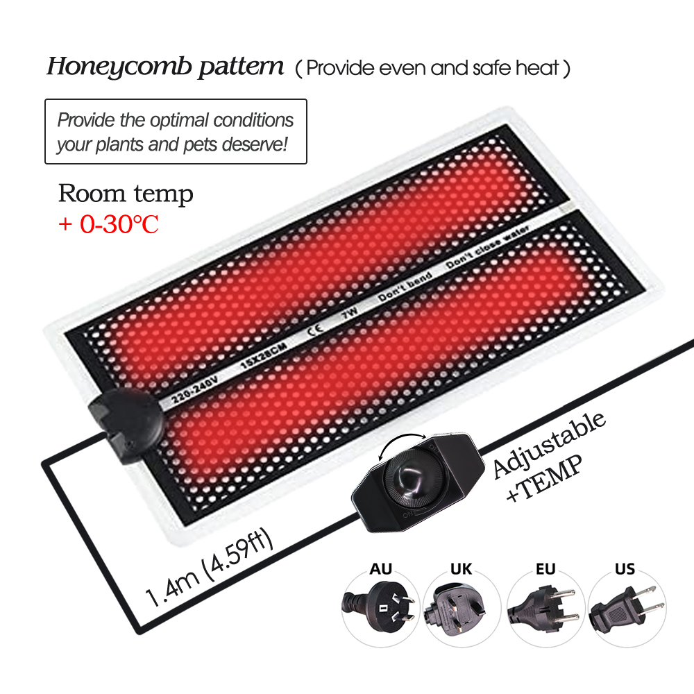 แผ่นทำความร้อนสำหรับต้นกล้าในส - Seedling Heat Mat บทวิจารณ์และราคา